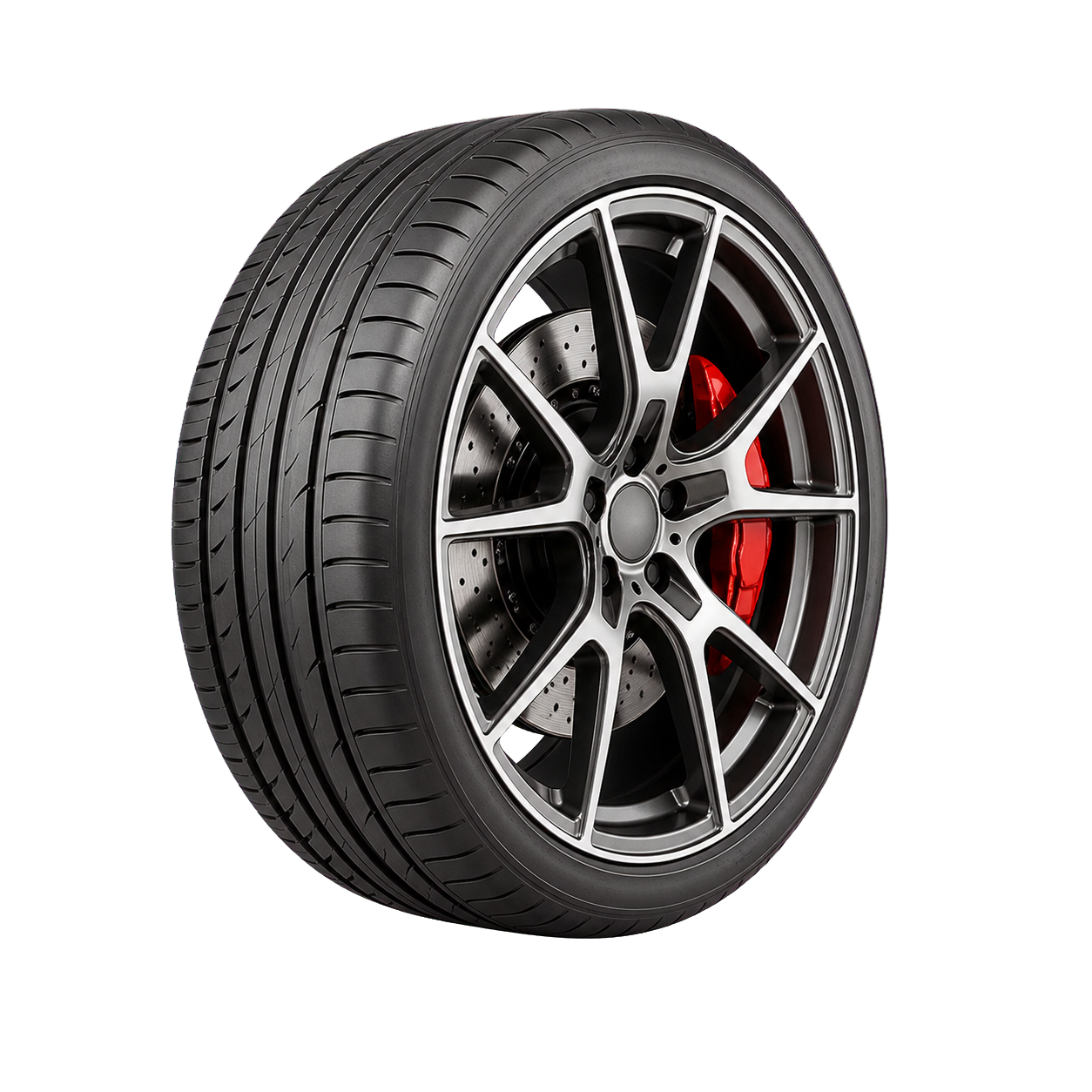 Performance tyre and alloy wheel